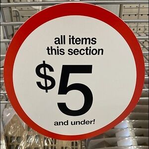 Red and White Sale Sign